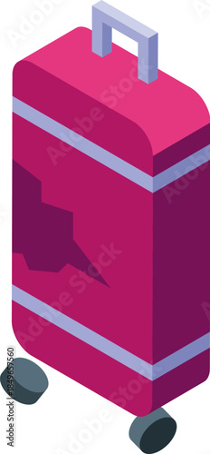 Damaged suitcase representing travel problems, baggage claim mishaps, and the need for travel insurance