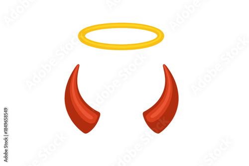 Devil Horns and Angel Halo