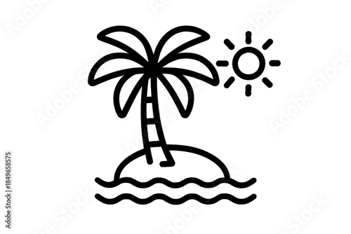 Tropical Island Icon