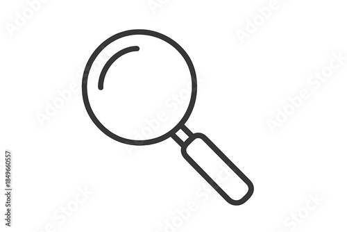 Magnifying Glass Icon on Gradient Background