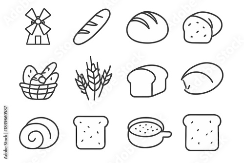Bakery Icons Set