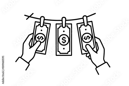 Money laundering concept