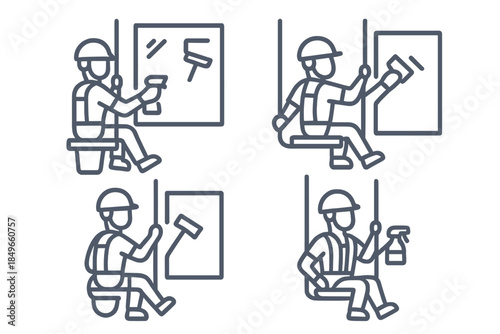 Window Cleaning Icons