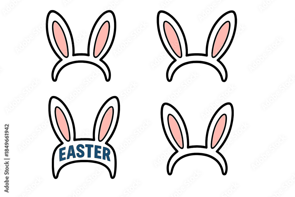 Obraz premium Easter Bunny Ears Headband