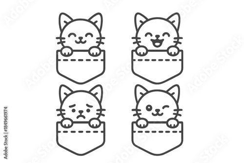 Cute Pocket Cats Icons