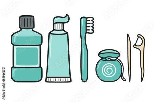 Dental Hygiene Products Lineup