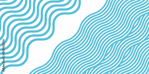 Wave pattern seamless abstract background. Stripes wave pattern white and blue colors for summer concept, graphic, old art good nice