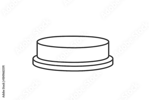 3D Cylinder Podium or Platform