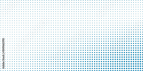 Dotted vector abstract background, blue and grey dots in perspective flow, dotty texture abstraction, science good pattern