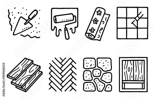 Hand-Drawn Finishing Icons