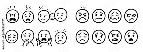 Negative Emotion Icons