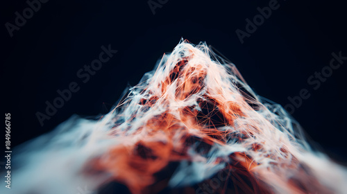 Celestial Peak: An ethereal depiction of a mountain, bathed in a celestial glow. The image evokes a sense of serenity and the sublime.