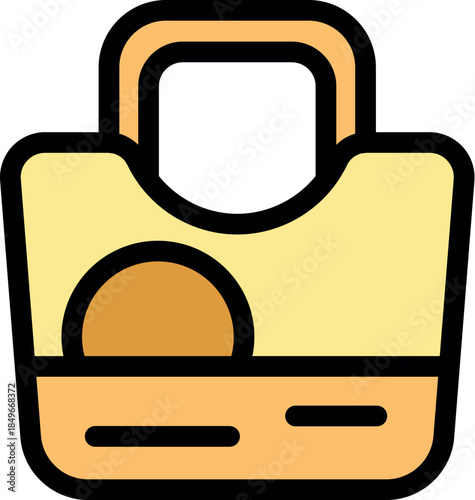 Reusable shopping bag promoting sustainability and eco conscious consumerism