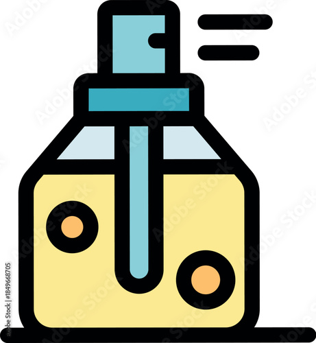 Perfume bottle spraying fragrance mist, symbolizing beauty, freshness, and personal care