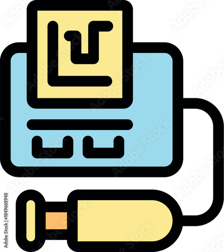 Electronic sphygmomanometer measuring blood pressure, providing accurate readings for healthcare monitoring