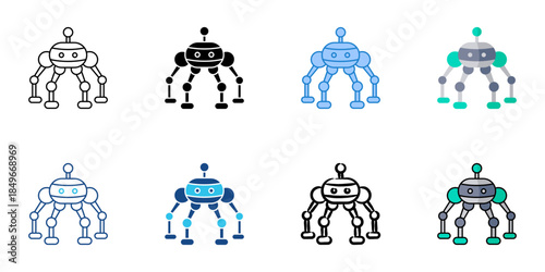 Bot set multiple style vector collection. Editable stroke 
