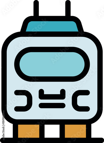 Sleek, modern electric train arriving at a station platform, ready to transport passengers to their destinations