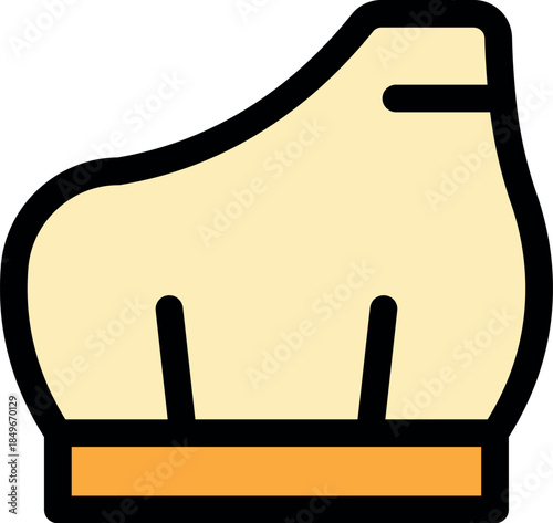 Classic chef toque design, perfect for representing culinary arts, gastronomy, and professional cooking