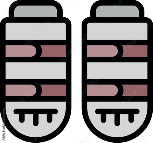 Electric vehicle battery charging, symbolizing sustainable transportation with a simple yet impactful design
