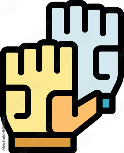 Protective gloves ensure safety during work, preventing injuries and promoting hygiene