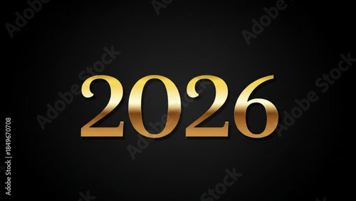 Golden 2026 New Year Celebration Background