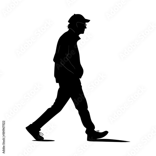 silhouette of a man