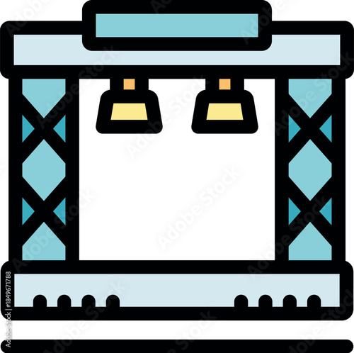 Secure and stylish entrance gate featuring a modern design with integrated lighting and sturdy metal pillars