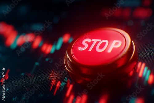 stop button is placed at the top of the falling graph