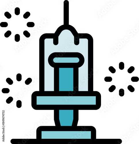 Rocket launching pad getting ready for lift off, surrounded by fireworks, symbolizing space exploration and new missions
