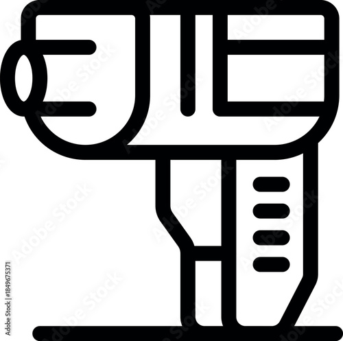 Electric hand drill used for construction and repair work, essential building tool and equipment for professionals and diy enthusiasts