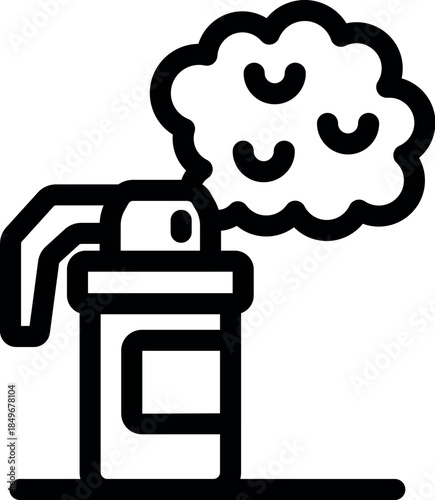 Spraying disinfectant or cleaning detergent using a spray bottle for sanitizing and cleaning