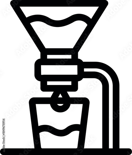 Water purification system filtering liquid into glass, ensuring clean and safe drinking water with modern technology