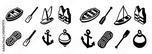 Isometric Boat Icons