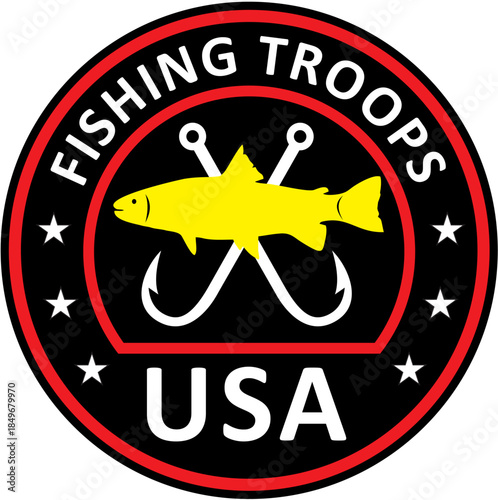 Car sticker for fishing enthusiasts