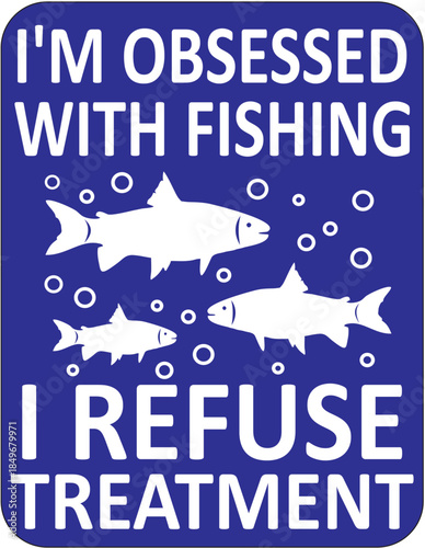 Car sticker for fishing enthusiasts