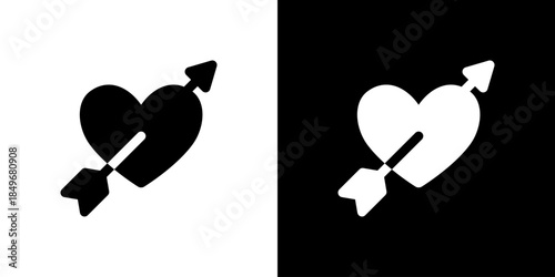 矢が刺さったハートのアイコン