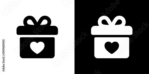 ハートのプレゼントアイコン