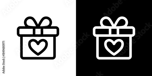 ハートのプレゼントアイコン