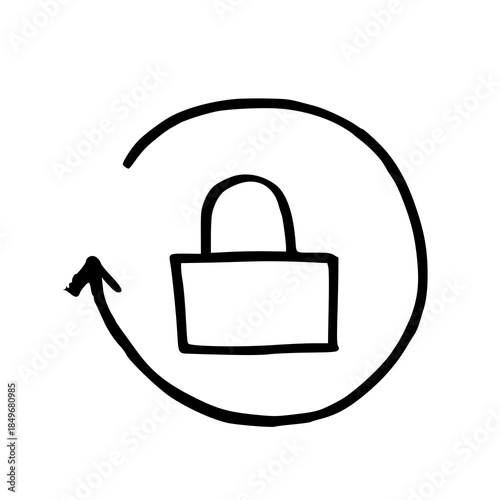 lock icon vector illustration