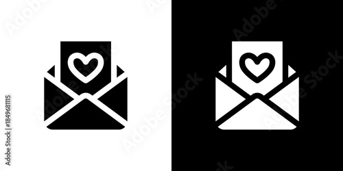 ラブレターのアイコン（開封）