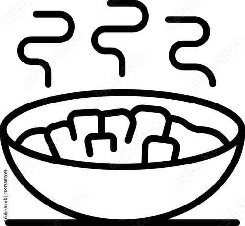 Enjoying a warm bowl of tofu soup, a healthy and delicious meal