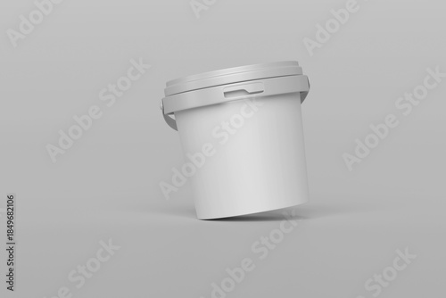 Paint bucket mockup to showcase your designs for clients