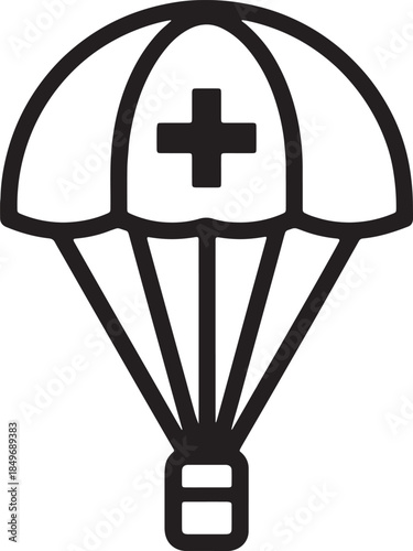 Vector illustration set featuring a business euro currency symbol and medical cross icon design for professional concept signs