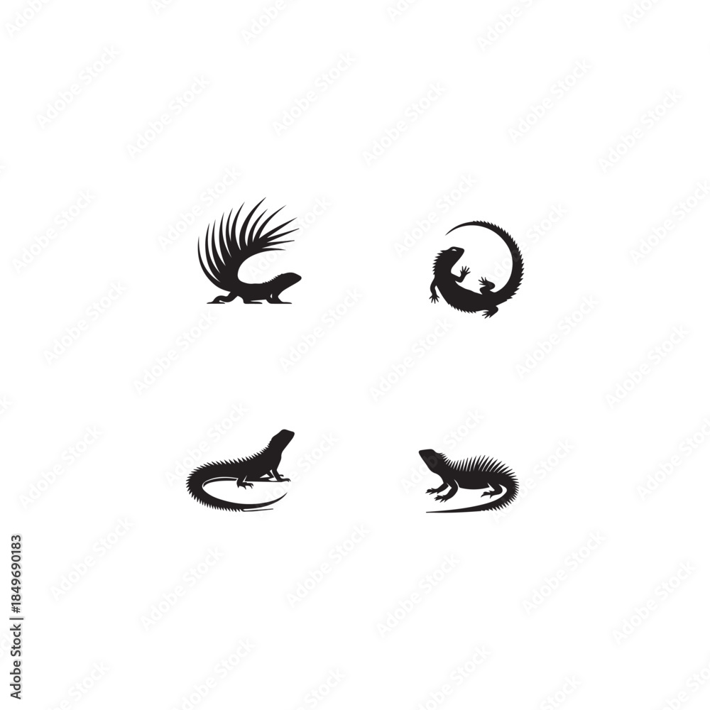 Naklejka premium Arabian Spiny-tailed Lizard