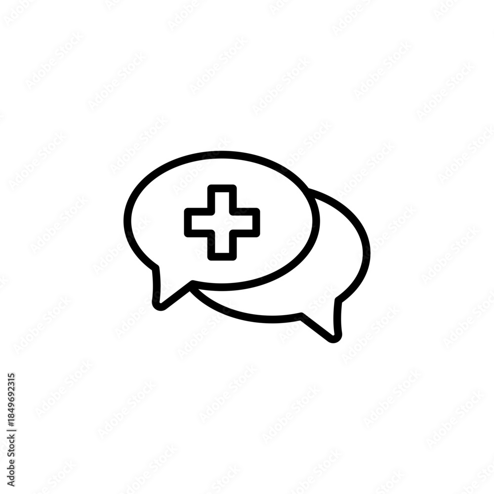 Fototapeta premium Doctor Consultation Icon