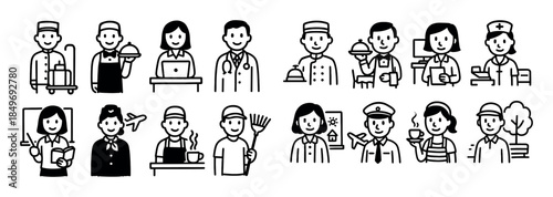 Service Staff Icons