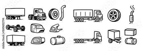 Cargo Truck Icons