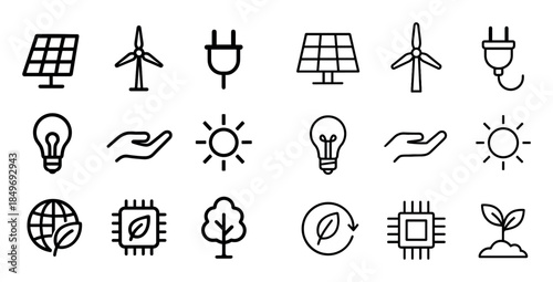 Minimalist Eco Icons