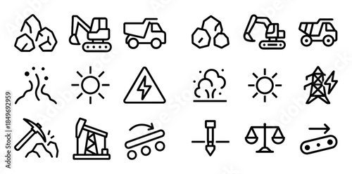 Mining Icon Set