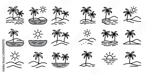 Desert Oasis Icons